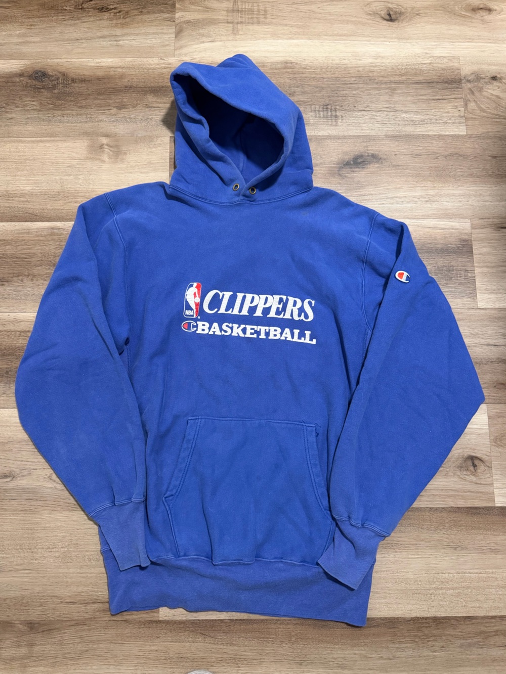 Vintage 90s Los Angeles Clippers Champion Reverse Weave Hoodie XL Sweatshirt